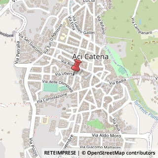 Mappa Via Giovanni Verga, 1, 95022 Aci Catena, Catania (Sicilia)