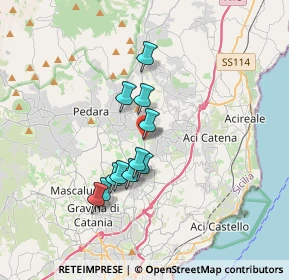 Mappa Via Aldo Moro, 95029 San Giovanni la punta CT, Italia (3.10545)