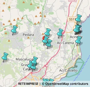 Mappa Via Aldo Moro, 95029 San Giovanni la punta CT, Italia (5.72333)