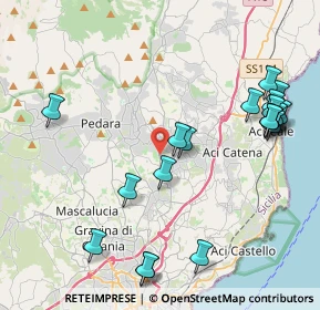 Mappa Via Aldo Moro, 95029 San Giovanni la punta CT, Italia (5.407)