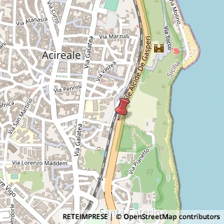 Mappa Viale Alcide de Gasperi, 51, 95024 Acireale, Catania (Sicilia)