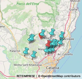 Mappa Via Alexander Fleming, 95030 Mascalucia CT, Italia (6.384)