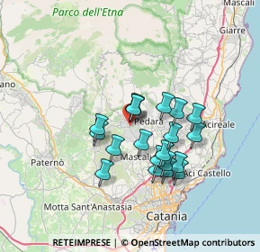 Mappa Via Alexander Fleming, 95030 Mascalucia CT, Italia (6.2165)