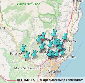 Mappa Via Alexander Fleming, 95030 Mascalucia CT, Italia (6.68526)