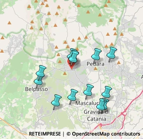 Mappa Via Antonello da Messina, 95030 Mascalucia CT, Italia (3.88385)