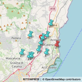 Mappa Via Spirito Santo, 95025 Aci Sant'Antonio CT, Italia (3.37182)
