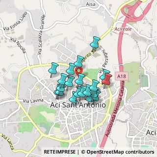 Mappa Via Spirito Santo, 95025 Aci Sant'Antonio CT, Italia (0.363)