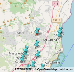 Mappa Via Sacerdote Andrea Strano, 95029 Viagrande CT, Italia (5.68091)