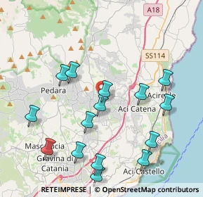 Mappa Via Sacerdote Andrea Strano, 95029 Viagrande CT, Italia (4.95133)