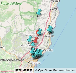 Mappa Via Sacerdote Andrea Strano, 95029 Viagrande CT, Italia (8.1895)