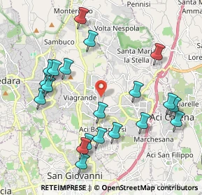 Mappa Via Sacerdote Andrea Strano, 95029 Viagrande CT, Italia (2.499)