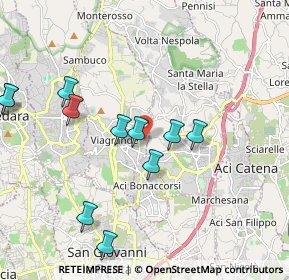 Mappa Via Sacerdote Andrea Strano, 95029 Viagrande CT, Italia (2.36091)
