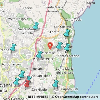 Mappa Via Antillo, 95024 Acireale CT, Italia (3.03455)