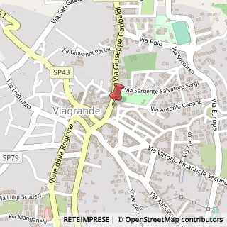 Mappa Via Giuseppe Garibaldi, 222, 95039 Viagrande, Catania (Sicilia)