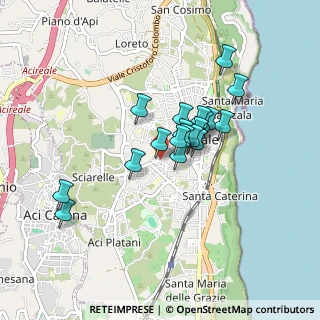 Mappa Via Amilcare Ponchielli, 95024 Acireale CT, Italia (0.72158)