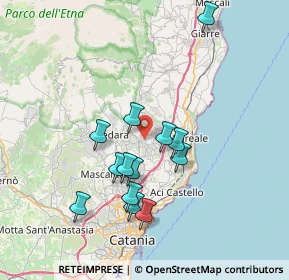 Mappa Via Don Bosco, 95039 Viagrande CT, Italia (7.48923)