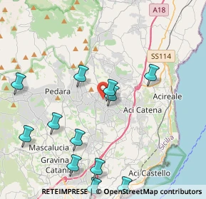 Mappa Via Don Bosco, 95039 Viagrande CT, Italia (5.405)