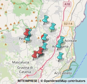 Mappa Via Don Bosco, 95039 Viagrande CT, Italia (3.14929)