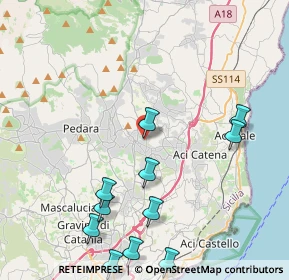 Mappa Via Don Bosco, 95039 Viagrande CT, Italia (5.66091)