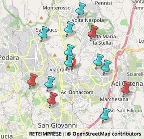 Mappa Via Don Bosco, 95039 Viagrande CT, Italia (2.23308)