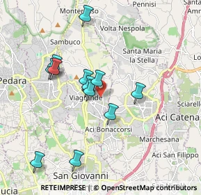 Mappa Via Don Bosco, 95039 Viagrande CT, Italia (1.9325)