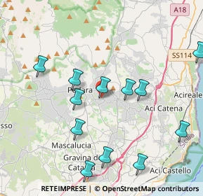 Mappa Corso Alcide De Gasperi, 95039 Trecastagni CT, Italia (5.24615)
