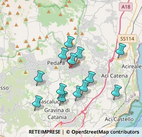 Mappa Corso Alcide De Gasperi, 95039 Trecastagni CT, Italia (3.74231)
