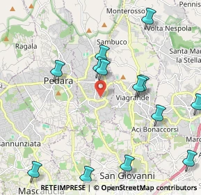 Mappa Corso Alcide De Gasperi, 95039 Trecastagni CT, Italia (2.76462)