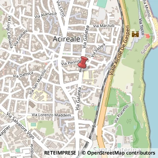 Mappa Via Carpinati, 108, 95024 Acireale, Catania (Sicilia)