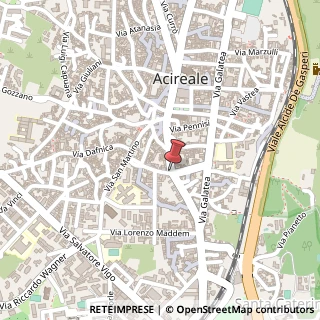 Mappa Via Giuseppe Sciuti,  10, 95024 Acireale, Catania (Sicilia)