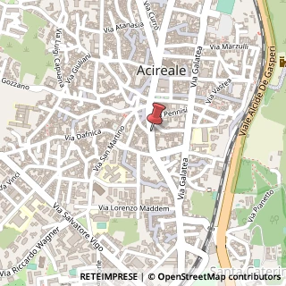 Mappa Via Vittorio Emanuele II, 158, 95024 Acireale, Catania (Sicilia)