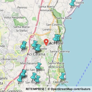 Mappa Via dei Miracoli, 95024 Acireale CT, Italia (2.96)