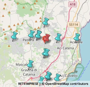 Mappa Piazza S. Mauro, 95029 Viagrande CT, Italia (4.502)