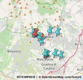 Mappa Via Filippo Turati, 95030 Pedara CT, Italia (2.79462)