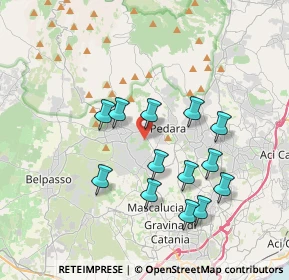 Mappa Via Filippo Turati, 95030 Pedara CT, Italia (3.87077)