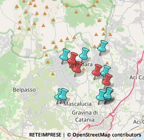 Mappa Via Filippo Turati, 95030 Pedara CT, Italia (3.64643)