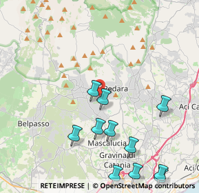 Mappa Via Filippo Turati, 95030 Pedara CT, Italia (5.64727)