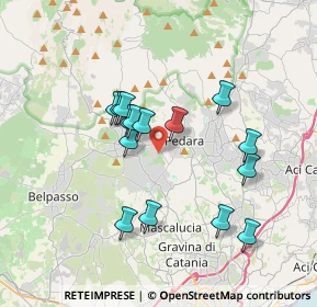 Mappa Via Filippo Turati, 95030 Pedara CT, Italia (3.52333)