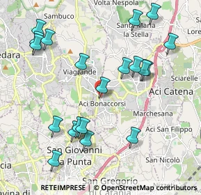 Mappa Via Vittorio Veneto, 95020 Aci Bonaccorsi CT, Italia (2.5295)