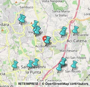 Mappa Via Vittorio Veneto, 95020 Aci Bonaccorsi CT, Italia (2.28526)