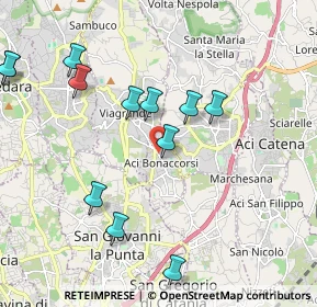 Mappa Via Vittorio Veneto, 95020 Aci Bonaccorsi CT, Italia (2.47333)