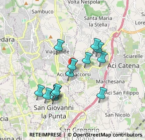 Mappa Via Vittorio Veneto, 95020 Aci Bonaccorsi CT, Italia (1.78643)