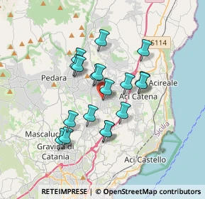 Mappa Via Vittorio Veneto, 95020 Aci Bonaccorsi CT, Italia (3.17389)