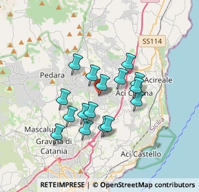 Mappa Via Vittorio Veneto, 95020 Aci Bonaccorsi CT, Italia (3.08813)