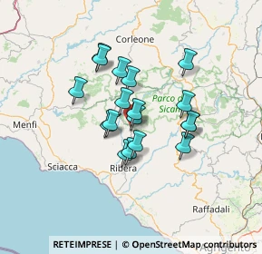Mappa 92010 Burgio AG, Italia (11.14056)