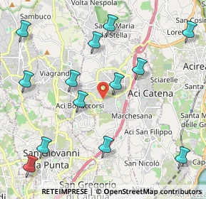 Mappa Via Sant'Onofrio, 95025 Aci Sant'Antonio CT, Italia (2.82231)