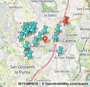 Mappa Via Sant'Onofrio, 95025 Aci Sant'Antonio CT, Italia (1.8185)