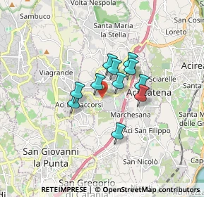 Mappa Via Sant'Onofrio, 95025 Aci Sant'Antonio CT, Italia (1.23)