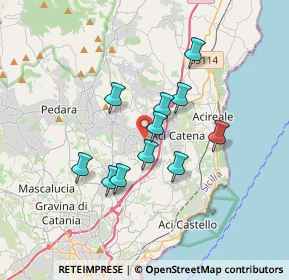 Mappa Via Sant'Onofrio, 95025 Aci Sant'Antonio CT, Italia (3.09091)