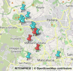 Mappa Via Terre di Santa Lucia, 95030 Mascalucia CT, Italia (1.88667)